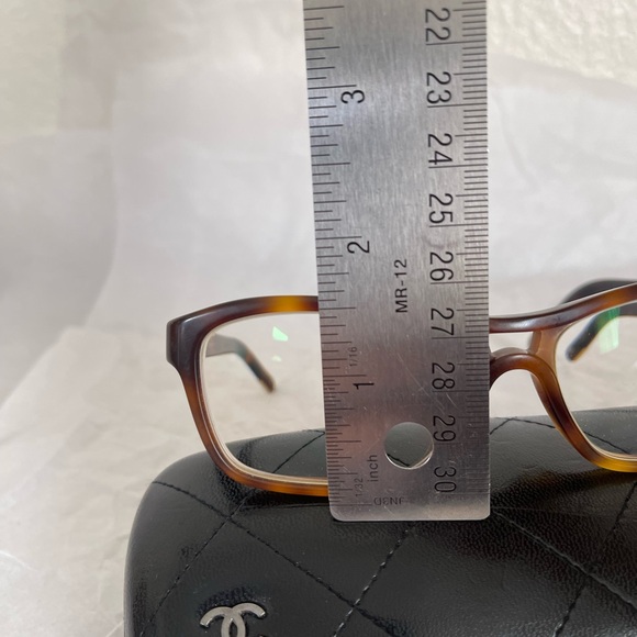 Chanel reading Glasses brown clear CC logo bendable links Case Frames Eyeglasses - Picture 14 of 14